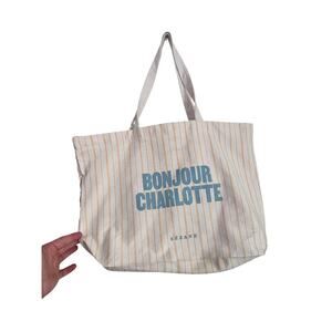 Chic Sezane Bonjour Charlotte Tote Bag - One Size